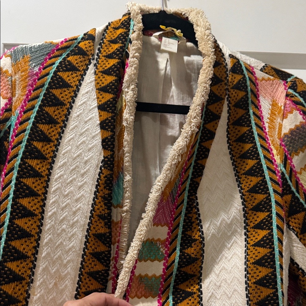 Anthropologie Multicolor Patterned Blazer - Picture 3 of 5